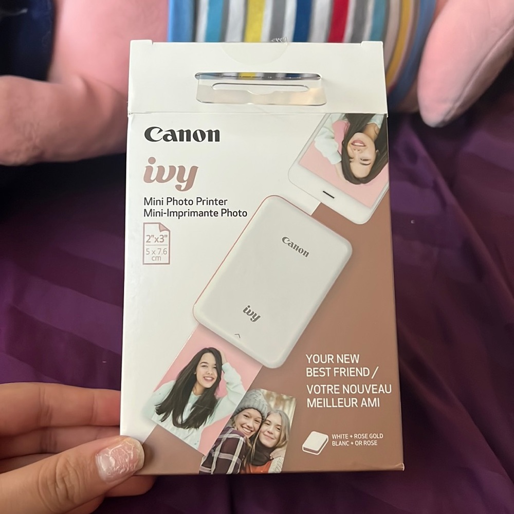 canon ivy mini photo printer in rose gold [includes 70 sheets of photo paper]